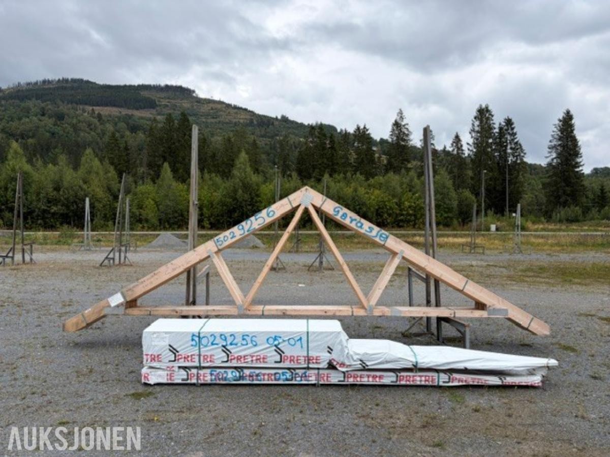 Takstoler og precut til garasje Garasje